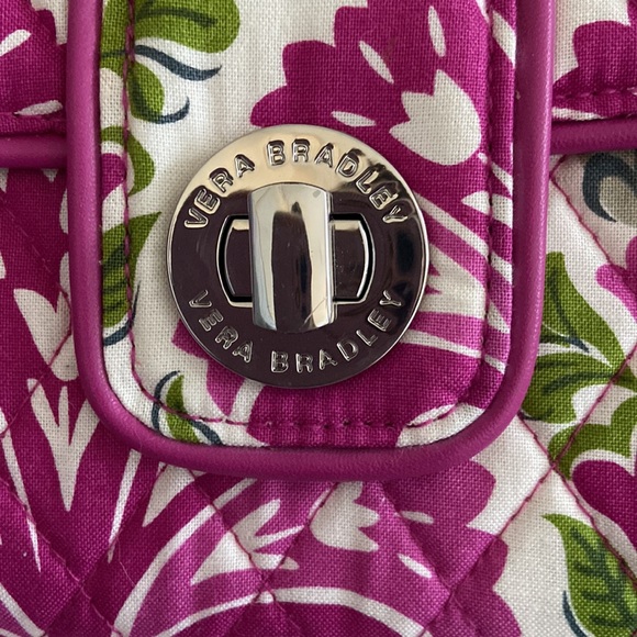 Fossil & Vera Bradley 2 crossbody black canvas and floral print EUC - Picture 9 of 16